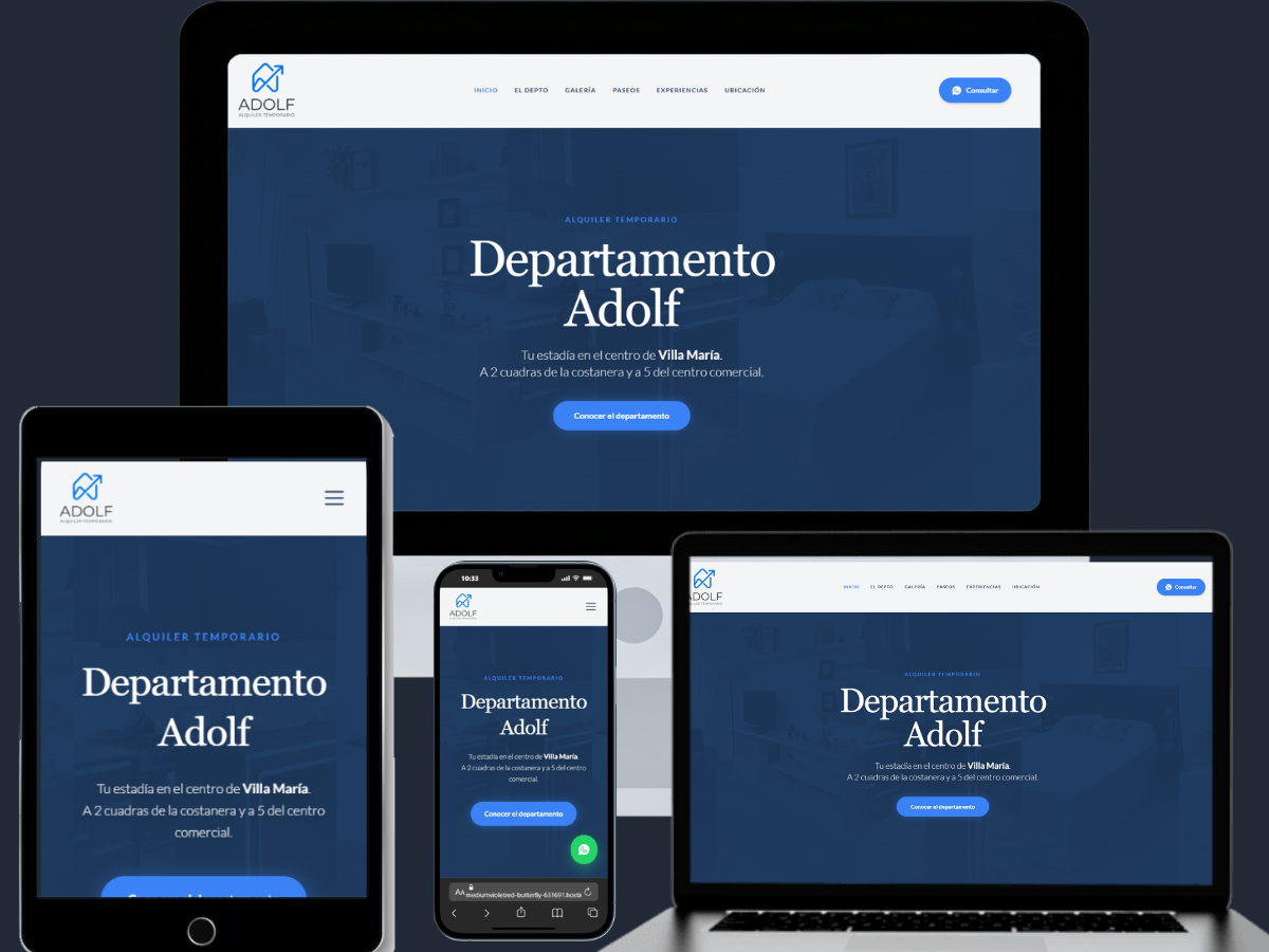 Web Adolf Alquiler Temporario