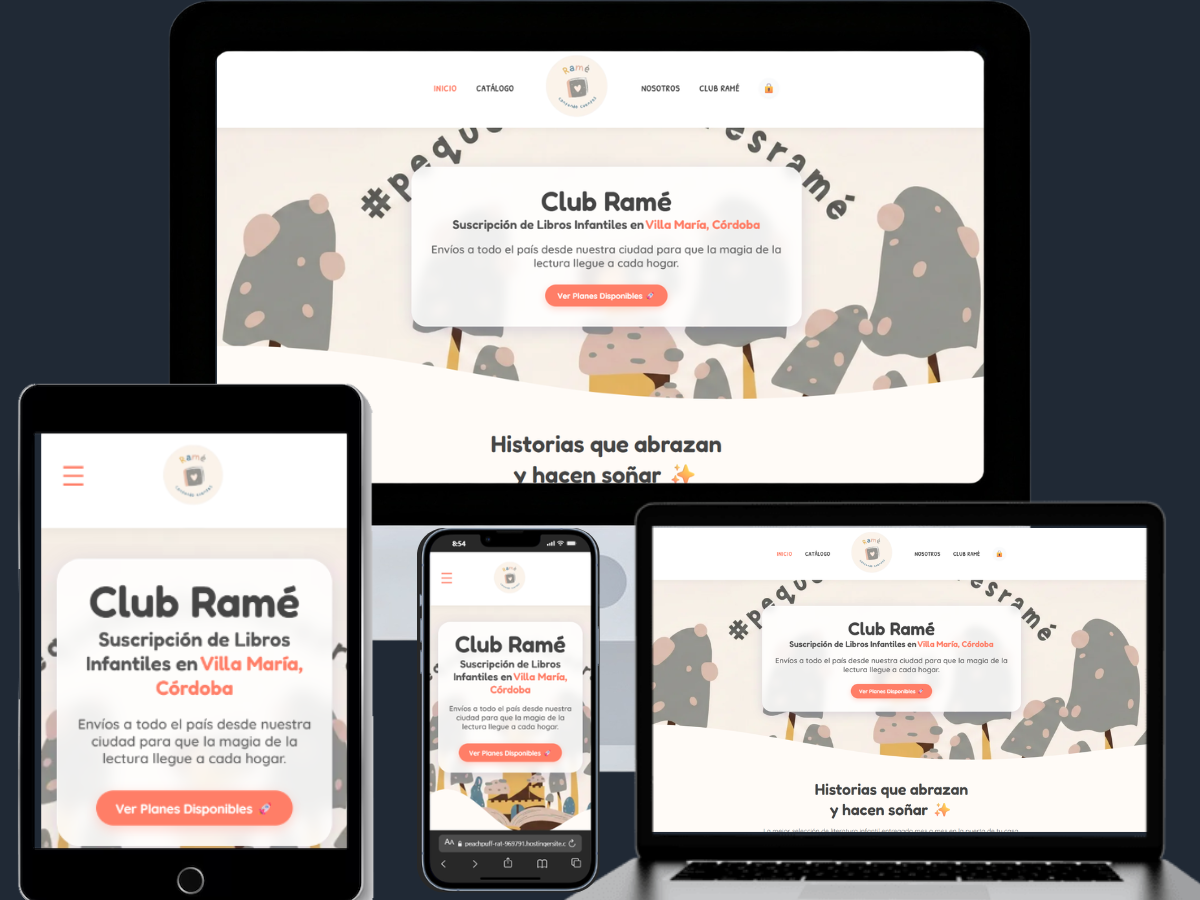 Desarrollo de plataforma de suscripción y e-commerce para Club Ramé — Dominio Sur